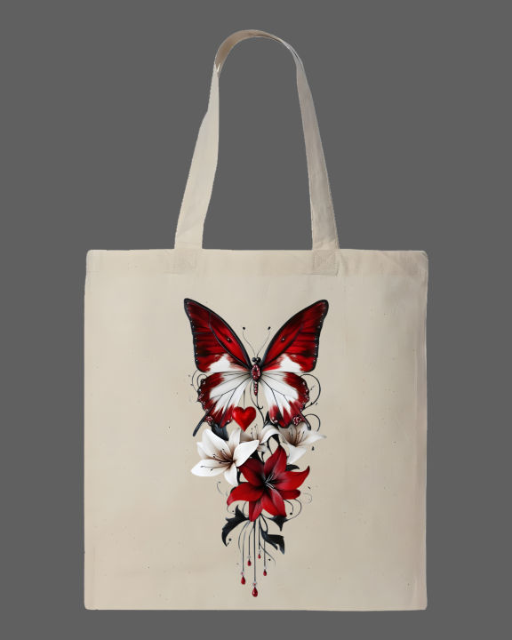 Red%20Butterfly%20&%20Lily%20Flowers%20Graphic%20Printed%20%20Tote%20Bag%E2%80%93%20Eco-Friendly%20Cotton%20Shoulder%20Shopping%20Bag-White,%20Black%20-%20Image%202