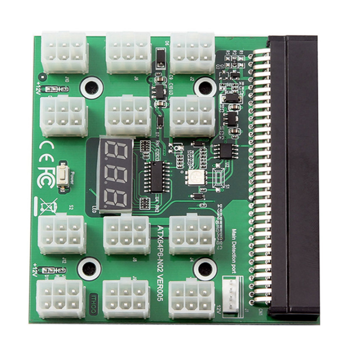 Cluellp-2X%20Breakout%20Board%2012%20Port%206Pin%20LED%20Display%2012V%20Power%20Supply%20Server%20Adapter%20for%201200W%20750W%20PSU%20GPU%20Miner%20Mining%20BTC%20-%20Image%205