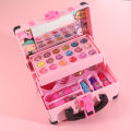 Simulation Pretend Play Lipstick Children's Makeup Toys Portable Makeup Box Children Cosmetic Beauty Set Birthday Gift Eye Shadow Kids Makeup Kit for Girls. 