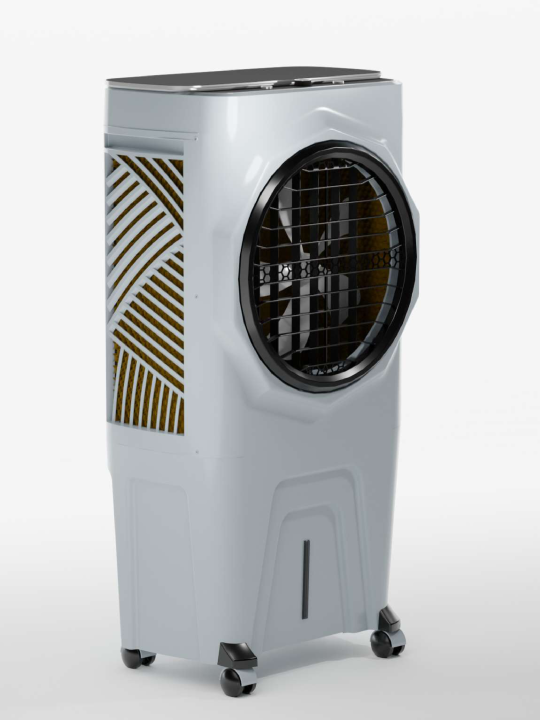 Dychi%20Mustang%2090%20Ltr%20Glass%20Top%20Honeycomb%20Desert%20Air%20Cooler%20with%20Wheel%20-%20Image%203