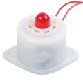 4X -3 AC220V Industrial LED Blinker Red Alarm Siren Buzzer 100DB White. 