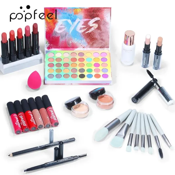2025POPFEEL%20All%20In%20One%20Makeup%20Kit%20Cosmetics%20Set%20Eyeshadow%20Palette%20Concealer%20Foundation%20Makeup%20Brush%20Eyebrow%20Pencil%20Lipgloss%20Kit%20-%20Image%203