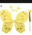 Girls Butterfly Fairy Angel Wing, Wand And Hairband Baby Kid Birthday Party. 