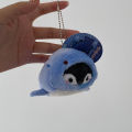 Niche Japanese Heavy Fish Burned Penguin Plush Bag Pendant Creative Whale Penguin Doll Keychain Couple Gift. 