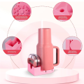 Nullmul Bottle Drying Rack for Cup, Water Bottle Silicone Holder Stand, Fast Drying for Cups Lids Straws Pink. 