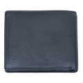 Black Color Genuine Leather Plain Design Bi-Fold Leather Purse For Men. 