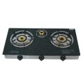 Electron 3 Burner Glass Top Automatic Gas Stove. 