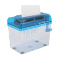 Mini Blue Shredder Crusher Destroyer Paper Documents Cutting Machine. 
