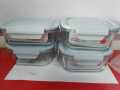 1Pcs Oven Safe Breakage Scratch Proof Borosilicate Glass Lunch Box With Air Tight Lid 800ml. 