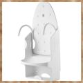 Kqueebee Ironing Board Holder Wall Mount Electric Iron Hanger Ironing Board Rack Ironing Board Storage Organizer White. 