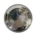 9 Piece Silver  Stainless Steel Plate 11 Inch. 
