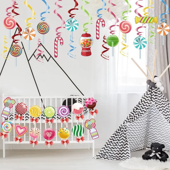 Party%20Decorations%20Set,Colorful%20Banner&Candy%20Themed%20Party%20Hanging%20Swirls%20Lollipop%20Decoration%20-%20Image%205