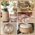 Multipurpose Rustic Jute Twine Handmade Crafts Sewing Jute Cord Wear-resistant DIY Jute Rope Gardening Crochet Knitting. 