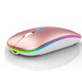 Dual Rechargeable Bluetooth and 2.4G Wireless Mouse 2 in 1 Mouse. 
