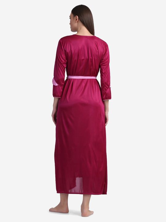 Fancyra%20Set%20Of%20Two%20Piece%20Satin%20Silk%20Women%20Nighty%20Nightwear%20With%20Outer%20Robe%20-%20Image%203