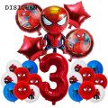 DISICHEN Luxury SpiderMan Birthday Party Decorations For Kids Latex Aluminum F Balloons Spider Theme Event Supplies Disposable Tableware. 
