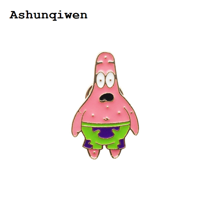 Ashunqiwen%20%5B%20New%20%5D%20Sponge%20Baby%20Paida%20Star%20Brooch%20Cute%20Cartoon%20Anime%20Badge%20Clothes%20Schoolbag%20Pin%20Accessories%20-%20Image%206