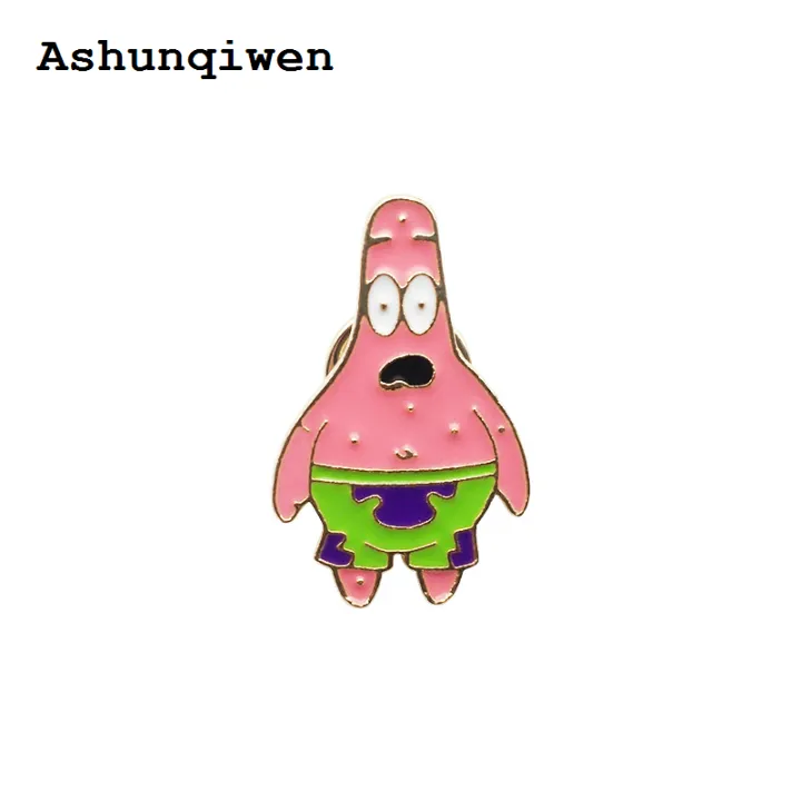 Ashunqiwen%20%5B%20New%20%5D%20Sponge%20Baby%20Paida%20Star%20Brooch%20Cute%20Cartoon%20Anime%20Badge%20Clothes%20Schoolbag%20Pin%20Accessories%20-%20Image%206