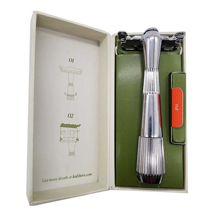 Leaf Twig Chrome Color Single Blade Razor