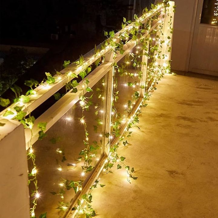 Artificial%20Rubber%20Money%20Plant%207.8%20Ft%20(87%20Inches)%20Lahara%20For%20Decoration%20Home%20And%20Wall%20Decor%20And%20Fairy%20Light%202%20Meter%20For%20Lahara%20-%20Image%204