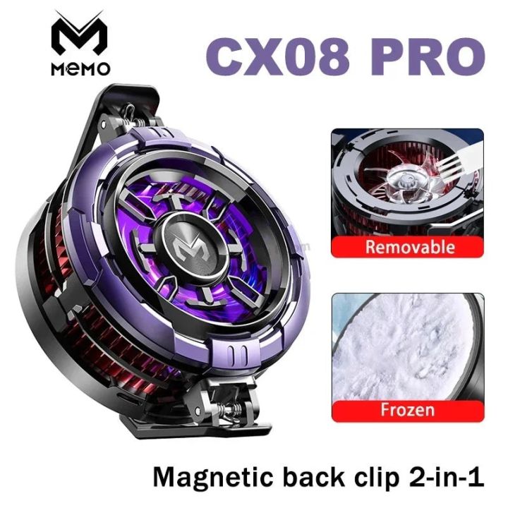 MEMO%20CX08%20Pro%2020W%20Mobile%20Phone%20Semiconductor%20Magnetic/%20Back-clip%20Frozen%20PUBG%20Game%20Cooler%20for%20IOS%20Android%20Universal%20Cooling%20Radiator%20-%20Image%202