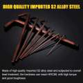 L Wrench Kit Allen Screw 9PCS Long Arm Hex Key Set 1.5mm To 10mm Hexagon Spanner Hand Tools For Bicycle Repair. 