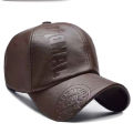 Cap Leather New Fashion Outdoor & Sports Adjustable Vintage Snapback Men's Leather Casual Hat. 
