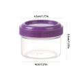 4Pcs 35ml Salad Dressing Containers To Go Plastic Twist Top Sauce Condiment Container With Lid Lunch Box Accessories. 