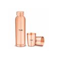Prestige TCGS 01 Set of Copper Bottle (0.9L) and Copper Tumbler (0.25L). 