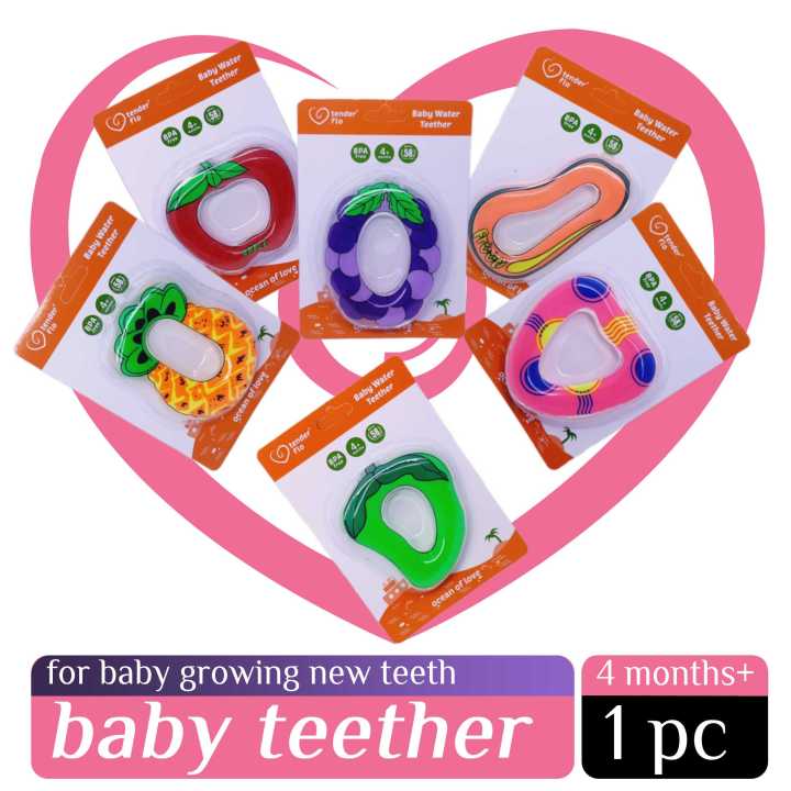 Tender Flo Baby Teether | 1 Piece | Available 6 Choices | Sterile Water Filled, BPA Free, 20gm