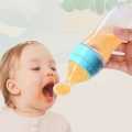 Silicone Feeding Bottle With Spoon Shaped Cap - 90ml. 