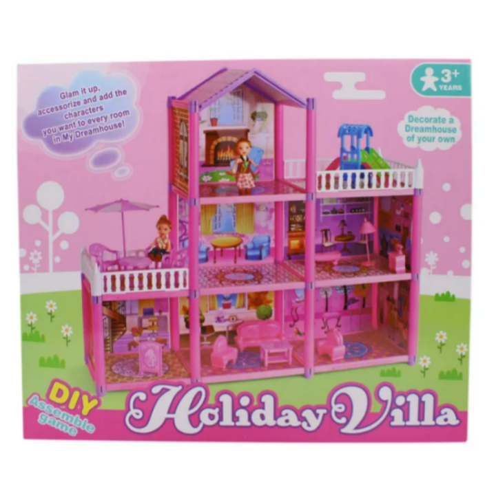 Holiday%20Barbie%20Dream%20Dollhouse%20Villa%20Play%20Set%20For%20Kids%20-%20Image%202