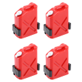 ARELENE 4X 1:10 Accessories Mini Tank for CC01 Axial SCX10 90046 D90 D110 -4 Crawler Truck,Red. 