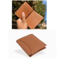 Brown Pu Leather Small-Sized Wallet For Men | Men's Purse With Card Slot And Money Slot | Men's Wallet |. 