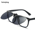 Sutuiying KLASSNUM Men Polarized Clip On Sunglasses Women Flip Up Sunglasses High Quality Square Cut Edge Lenses Driving Night Vision Fishing Goggle. 