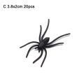 20Pcs/Pack Children Novelty Toy Spider Web Decorative Spiders Prank Toys Haunted House Prop Plastic Fake Spider. 