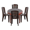 Bagmati Plastic Round Table & Super Armless Chair Set (4 Chairs And 1 Table) -1101. 