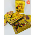 55PCS Pokemon Metal Gold Plated Card - Ultra Rare Collection Cards with CharizardRainbow Golden Vmax DX GX, Best Gift for Collectors, Kids HiQuality New Update. 