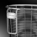 Organizer stainless pipe hanging wall mounted thickened drainable chopsticks Original kitchen cutlery rack dining steel spoon fork cage rack for home use. 
