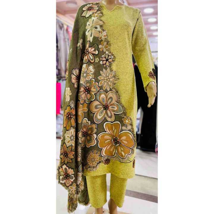 NS Fashion Woolen Party Wear Kurta Set for Women Traditional Anarkali Style  Dress with Palazzo Pants | Daraz.com.np