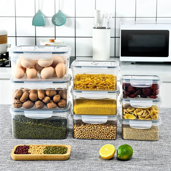 Refrigerator%20Storage%20Box%20Fridge%20Organizer%20Vegetable%20Fruit%20Boxes%20Drain%20Basket%20Storage%20Containers%20Pantry%20,Small%20-%20Image%203