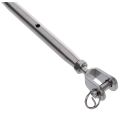 NXFDSIOZ 10X 304 Stainless Steel Rigging Screw Closed Body Jaw Jaw Turnbuckle 7/32 inch Thread. 