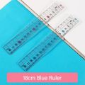Creative Transparent Ruler With Wavy Line Preventing Myopia Scale Ruler Plastic Drawing Measurement Tool School Office. 