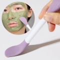 1 Piece Face Mask Brush Applicator, Double Ended Silicone Mask Beauty Tool, Soft Silicone Mud Face Mask Brush. 