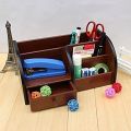 Polished Authentic Multi-Functional Wooden Pen Stand Holder For Desk Organizer. 