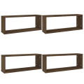 Rectangle Wall Shelves Set Of Four. 