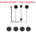 RO+ Moto V6 Po Headset Microphone V6 PrType C Ejeas Wind Speaker for Car Helmet Bluetooth Intercom Accessories. 