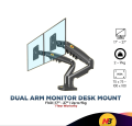 Monitor Stand Desktop Mount Double Monitor Arm 360 Degree Motion Heavy Duty. 