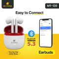 MY Power MT120 Earbuds With  Loud Sound & high Bass| Type-C Charging Port Wireless Earbuds 6 Months Warranty.. 