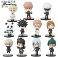 Wenefang 11pcs/set Anime Jujutsu Kaisen Characters Hot Selling Satoru Gojo Model Toys 7cm. 